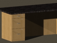 Desk Rendering Front View