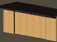 Desk Rendering Back View