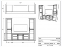 Entertainment Center Drawing Hidden Views